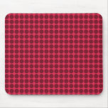 Warm polka dots, amaranth and claret mouse pads