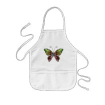 Warm Shades Rainbow Wings Butterfly Apron