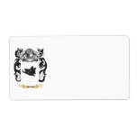 Warn Family Crest (Coat of Arms) Custom Shipping Label