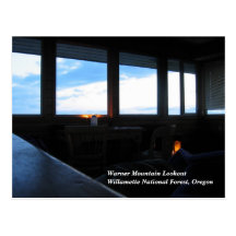 Warner Mountain Fire Lookout Post Card