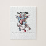 Warning! Approaching Object Huge Heart Inside Jigsaw Puzzle