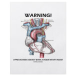 Warning! Approaching Object With Huge Heart Inside Custom Flyer
