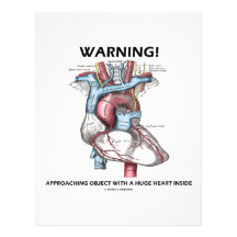 Warning! Approaching Object With Huge Heart Inside Personalized Letterhead