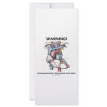 Warning! Approaching Object With Huge Heart Inside Rack Card Template