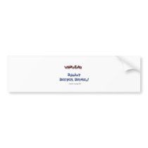 Warning: Backup Beeper Broken Bumper Sticker