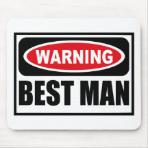 Warning BEST MAN Mousepad