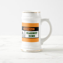 Warning Blarney Zone Mugs