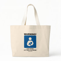 Warning! Breastfeeding Can Happen Anytime Anywhere Canvas Bag