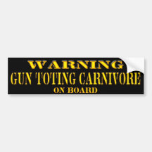 Warning Bumper Sticker