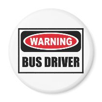 Warning BUS DRIVER Magnet