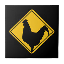 Warning: Cocky! Ceramic Tiles