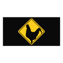 Warning; Cocky! Photo Card