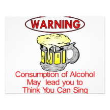 Warning: Consumption Of Alcohol Personalized Invitations