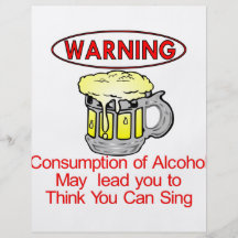 Warning: Consumption Of Alcohol Personalized Flyer
