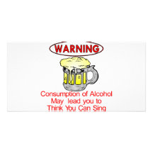 Warning: Consumption Of Alcohol Photo Cards