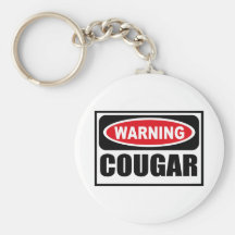 Warning COUGAR Key Chain
