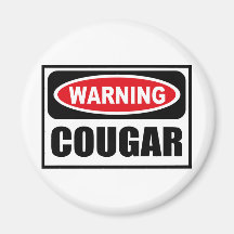 Warning COUGAR Magnet