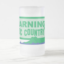 WARNING croc country! crocodile design Coffee Mugs