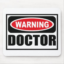 Warning DOCTOR Mousepad