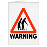 Warning - Elderly Crossing cards