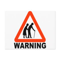 Warning - Elderly Crossing