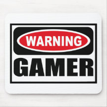 Warning GAMER Mousepad