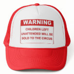warning mesh hat