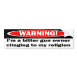 Warning!  I'm a Btter Gun Owner bumper stickers