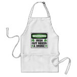 Warning Irish Guy Aprons