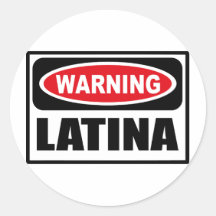 Warning LATINA Sticker
