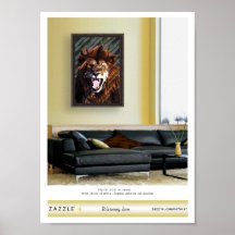 "Warning lion" presentation Posters