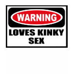 Warning LOVES KINKY SEX Women's Dark T-Shirt