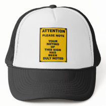 Warning ~ Please Note ~ Spoof Warning Sign