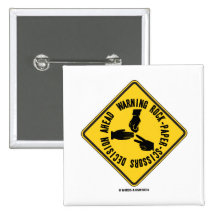 Warning Rock-Paper-Scissors Decision Ahead Sign Buttons