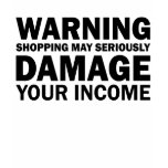 Warning Shopping May Seriously Damage Your Income t-shirts