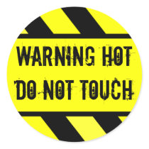 warning sign, HOT
