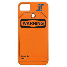 Warning Tag iPhone 5 Case