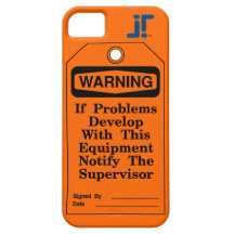 Warning Tag iPhone 5 Case