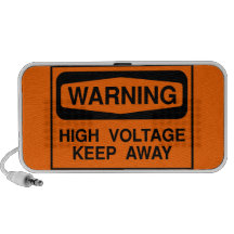 Warning Tag Laptop Speaker