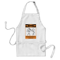 Warning Temperamental Fiddler Apron