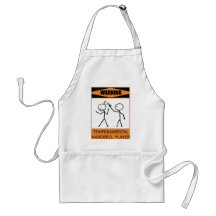 Warning Temperamental Handbell Player Aprons