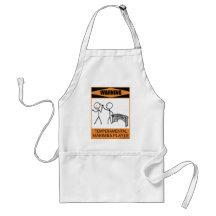 Warning Temperamental Marimba Player Apron