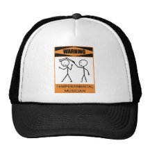 Warning Temperamental Musician Trucker Hats