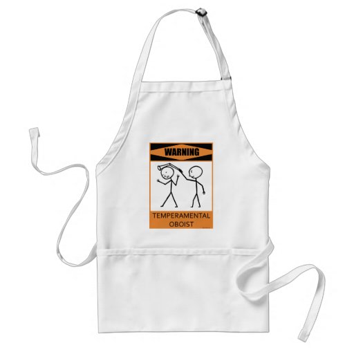 Warning Temperamental Oboist Apron