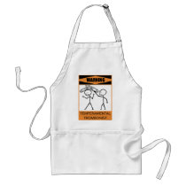 Warning Temperamental Trombonist Apron