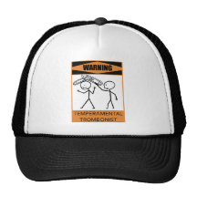 Warning Temperamental Trombonist Trucker Hat
