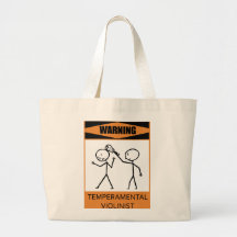 Warning Temperamental Violinist Bags