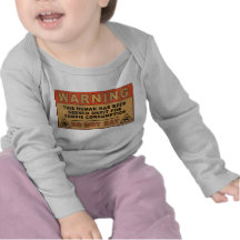 Warning Unfit For Zombie Consumption Tee Shirts