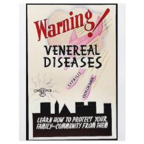 Warning Venereal Diseases Custom Flyer