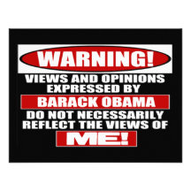 Warning! Views Express By Obama Announcements